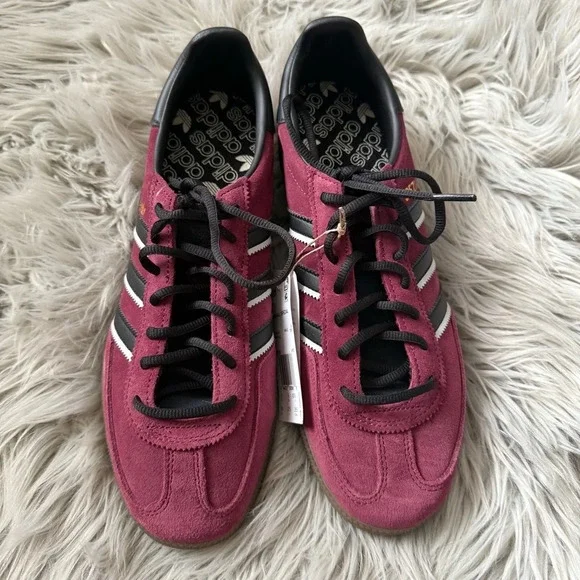 ADIDAS Handball Spezial Shoes Maroon / Core Black / Crystal White Size 9 NWB - Picture 2 of 15